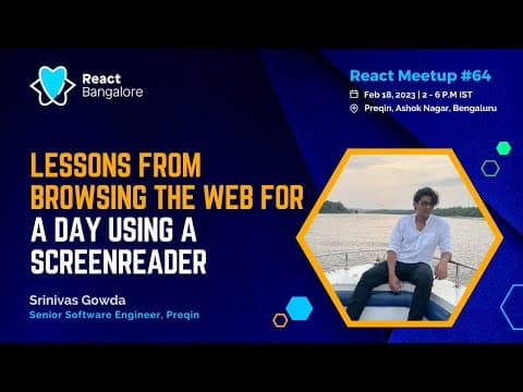 Lessons from browsing the web for a day using a Screenreader